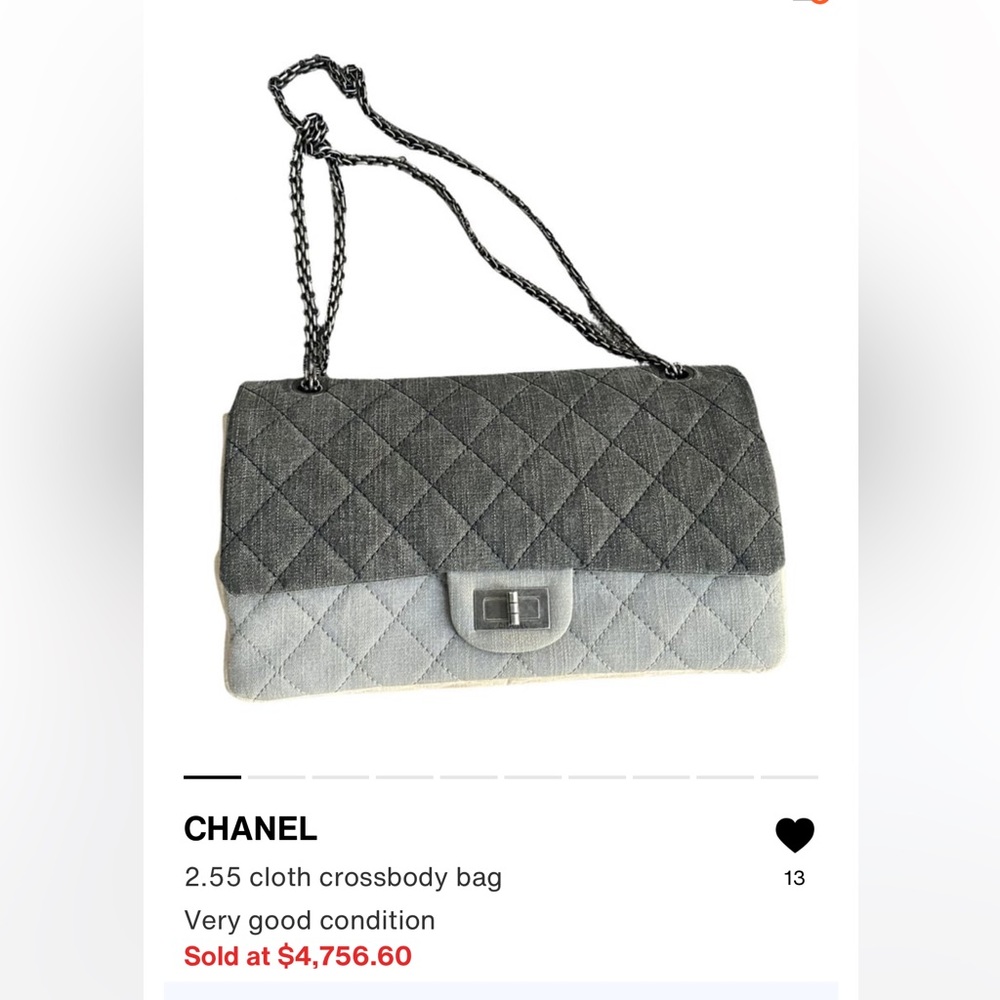 Chanel Denim Grey Reissue Medium Large Flap Bag - Picture 16 of 16